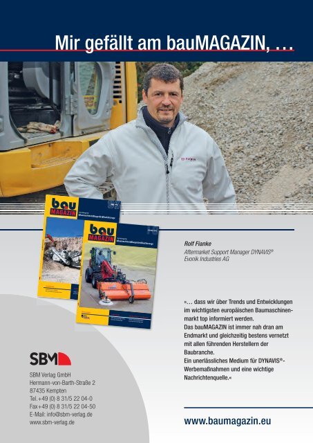 Baumaschinen Baugeräte Baufahrzeuge - SBM Verlag GmbH