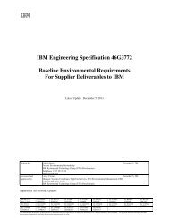 IBM Engineering Specification 46G3772 Baseline Environmental ...