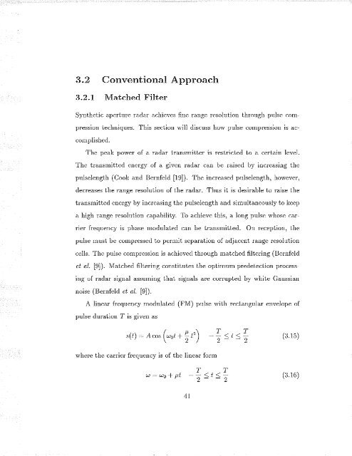 INVERSION OF SYNTHETIC APERTUR,E R,ADAR (SAR) - MSpace ...