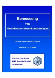 Bemessung von ... - BHG Brechtel Gmbh