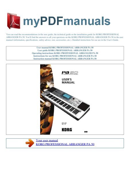Korg pa 2024 50 professional arranger