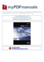User manual GARMIN G1000: CESSNA NAV III - MY PDF MANUALS