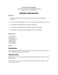 Experiment 1 - Basic Logic Gates - Myweb.dal.ca - Dalhousie ...