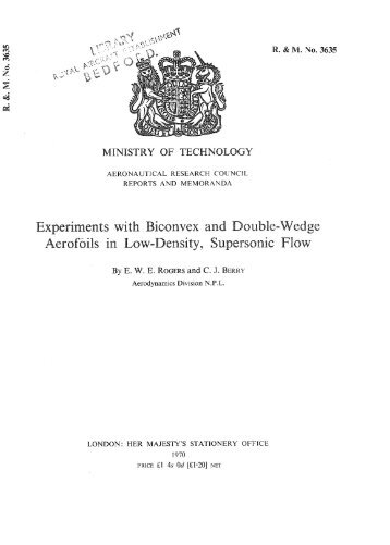 Experiments with biconvex and double-wedge aerofoils in