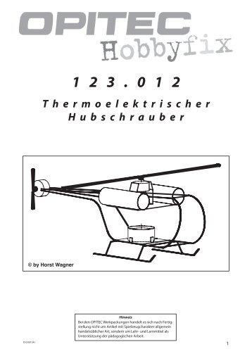 Thermoelektrischer Hubschrauber