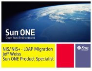 Native LDAP on Solaris: Migrating from NIS to LDAP - Educause