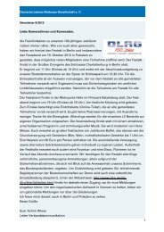 Deutsche Lebens-Rettungs-Gesellschaft - Newsletter - DLRG