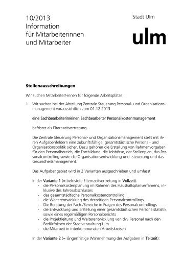 i 03 Mitteilungsblatt Oktober 2013 - Ulm