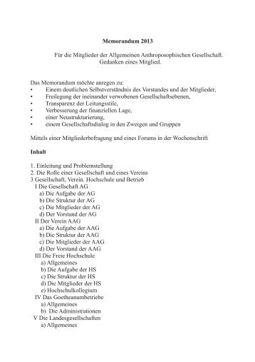 Mees Meussen DAS MEMORANDUM 2013.pdf - Freie Verwaltung ...