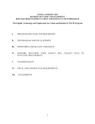 1 ANNEX A FOR SFY 2013 DIVISION OF FAMILY DEVELOPMENT ...