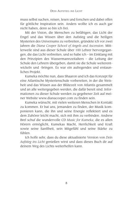 Leseprobe: Dein Aufstieg ins Licht - Hans Nietsch Verlag
