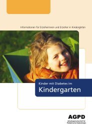 Kinder mit Diabetes im Kindergarten