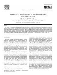 Application of neural networks to laser ultrasonic NDE of bonded ...