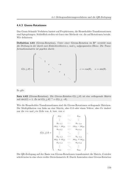 4.4.3 Givens-Rotationen