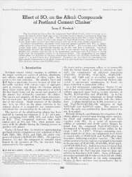 Effect of SO3 on the alkali compounds of portland cement clinker