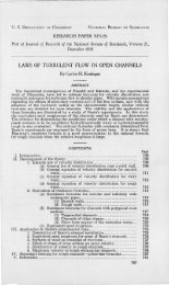 Laws of turbulent flow in open channels - NIST Page