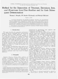 Method for the separation of titanium, zirconium, iron ... - NIST Page