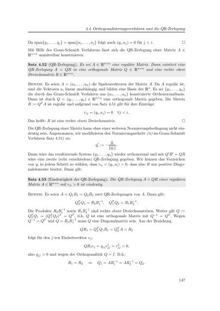 Einführung in die Numerische Mathematik - Lehrstuhl Numerische ...