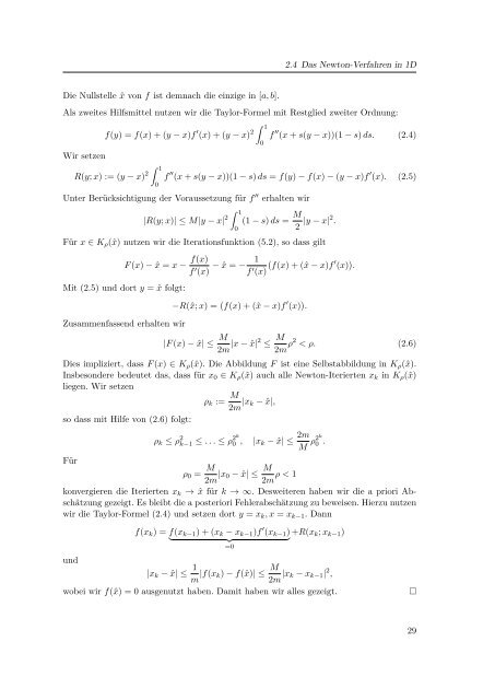 Einführung in die Numerische Mathematik - Lehrstuhl Numerische ...