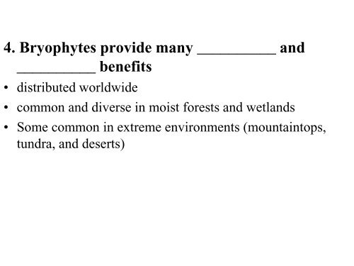 Chapter 29 Plant Diversity I How Plants Colonized Land