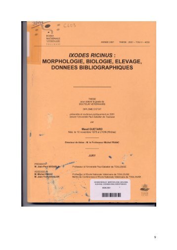 Ixodes ricinus - OATAO (Open Archive Toulouse Archive Ouverte)
