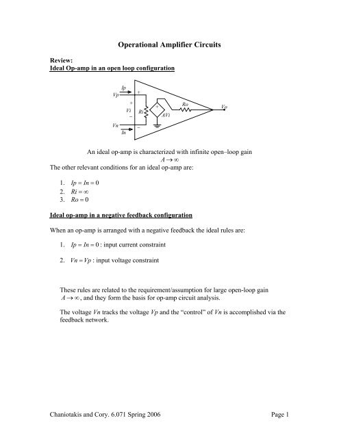 Operational Amplifiers