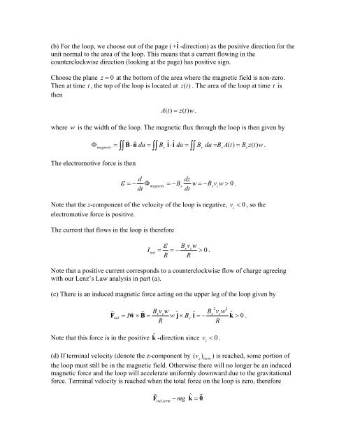 Challenge Problems: Faraday's Law - MIT OpenCourseWare