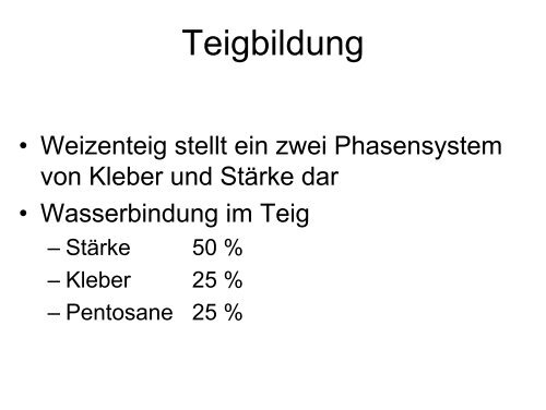 Getreidetechnologie II