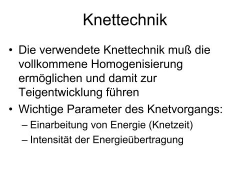 Getreidetechnologie II