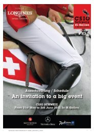 SCHEDULE CSIO5* SWITZERLAND-ST. GALLEN 2012 - OEPS