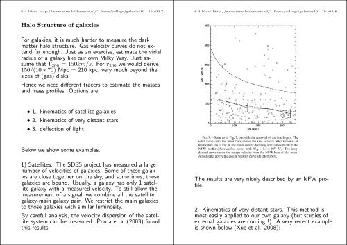 4. Structure of Dark Matter halos Obviously, we cannot observe the ...