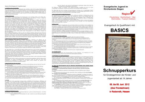 2012-03, Basics, Ausschreibung - Evangelische Kirchengemeinde ...