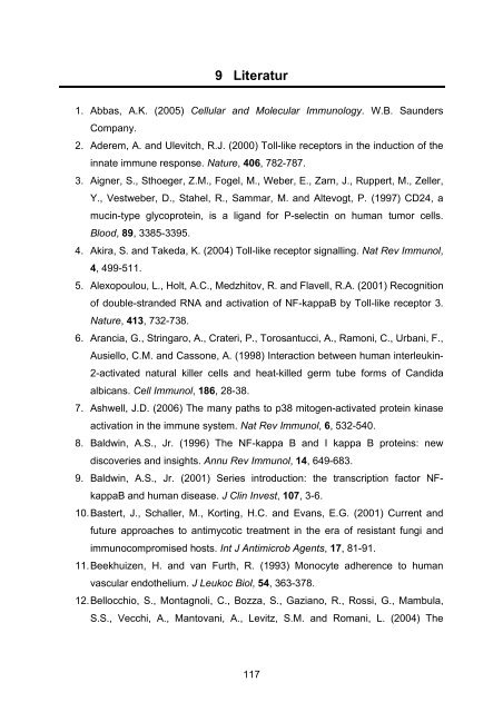 Candida albicans-induzierte Genexpression in primären ... - OPUS