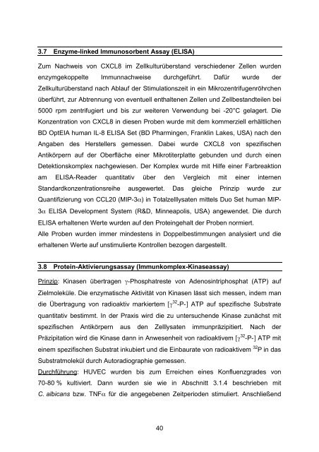 Candida albicans-induzierte Genexpression in primären ... - OPUS