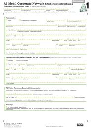 A1 Mobil Corporate Network Mitarbeiterzusatzrechnung - A1.net