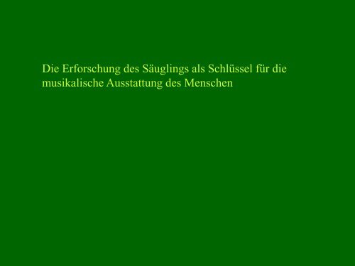 Die Bedeutung von Musik in der Entwicklung des Kindes - AIM