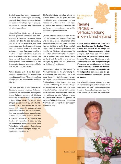 bpa. Magazin - Bundesverband privater Anbieter sozialer Dienste eV