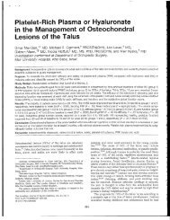 Platelet-Rich Plasma or Hyaluronate in the Management - OrthoDoc ...