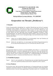 Kooperation von Threads („Drehkreuz“) - IBDS-OS Startseite