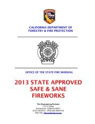 Safe & Sane Fireworks Book 2013 - Office of the State Fire Marshal
