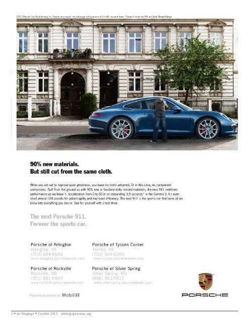 October - Porsche Club of America