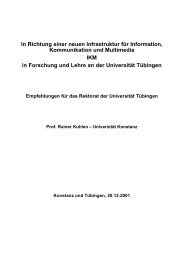 In Richtung einer neuen Infrastruktur für Information, Kommunikation ...