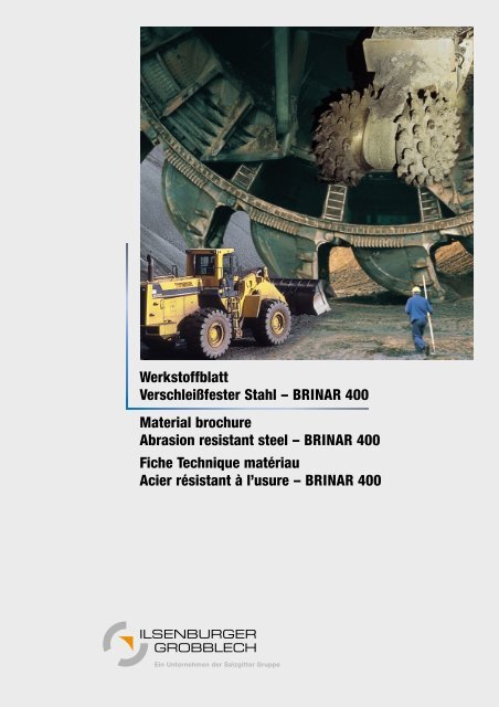 Werkstoffblatt Verschleißfester Stahl – BRINAR 400 Material ...