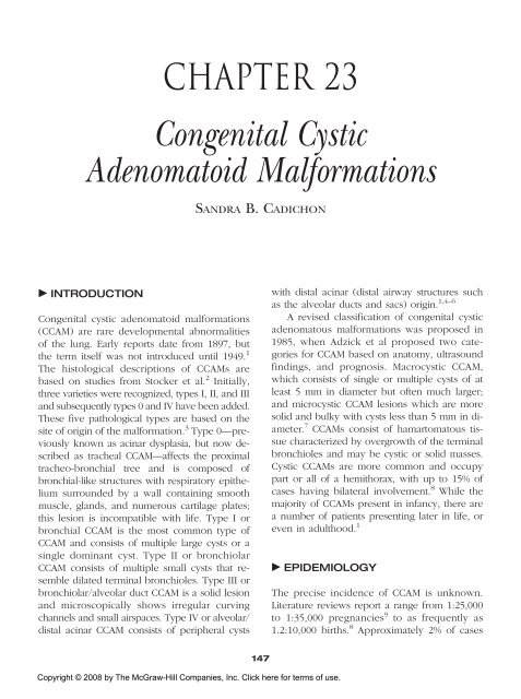 Congenital malformations - Edocr