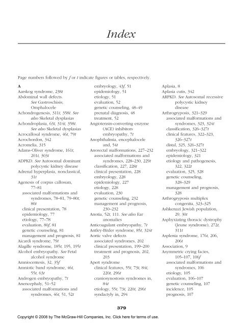 Congenital malformations - Edocr