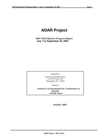ADAR Project
