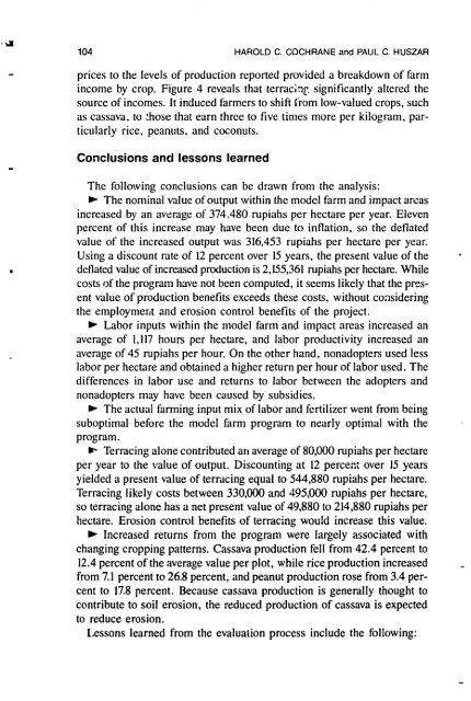 Conservation farming on steep lands - USAid