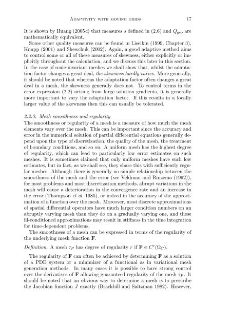 Adaptivity with moving grids