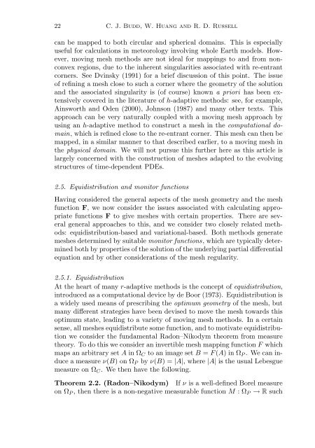 Adaptivity with moving grids