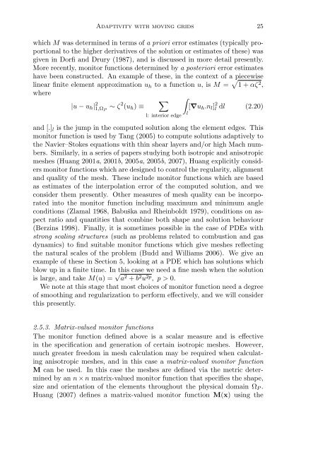 Adaptivity with moving grids